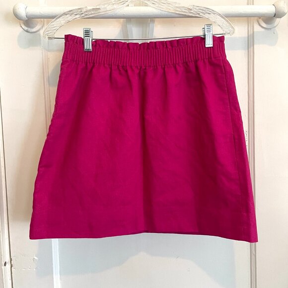 Women's J. Crew Sidewalk Skirt | Hot Pink | Size 4 | NWT - Picture 2 of 4